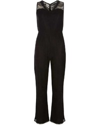 Yumi Mela Black Lace Jumpsuit