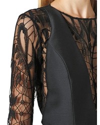 Mohair Wool Blend Tattoo Lace Jumpsuit