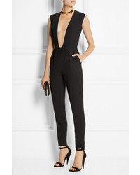 Pedro Del Hierro Madrid Crepe And Guipure Lace Jumpsuit