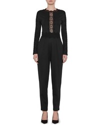 French Connection Petra Lace Inset Jumpsuit