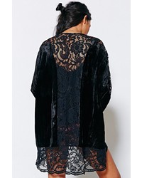 Urban Outfitters Ecote Lacey Velvet Kimono