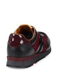 Bally Mixed Media Low Top Sneakers