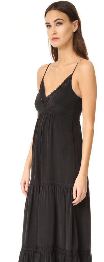 L'Agence Abby Lace Trim Maxi Dress, $565 | shopbop.com | Lookastic