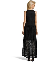 Ivy & Blu Black Lace Sleeveless Maxi Dress