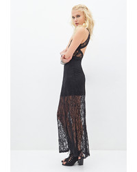 Forever 21 Open Back Lace Maxi Dress