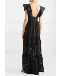 Rachel Zoe Violet Ruffled Fil Coup Cotton And Gown
