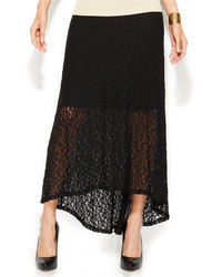 INC International Concepts Lace High Low Maxi Skirt