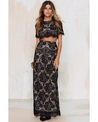 The Jetset Diaries Lace Of Base Maxi Skirt