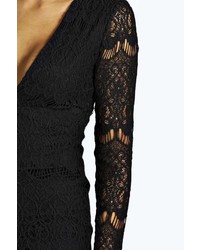 Boohoo Boutique India Crochet Lace Midi Dress