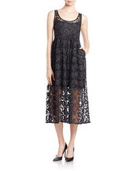 French Connection Floral Lace Midi Dress