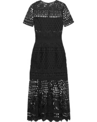 Self-Portrait Guipure Lace Midi Dress