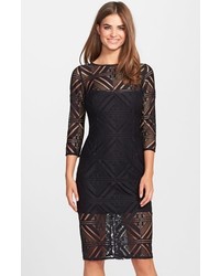 Adrianna Papell Hailey By Geo Lace Midi Sheath Dress 139