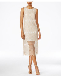 Kensie Lace Contrast Midi Dress