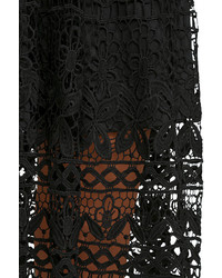 LuLu*s Absolutely Fabulous Black Lace Midi Dress