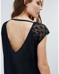 B.young Midi Dress With Lace Sleeve Open Back