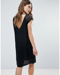 B.young Midi Dress With Lace Sleeve Open Back