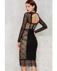 Nasty Gal Must Be The Lace Midi Dress