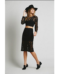 Free People Floral Lace Set