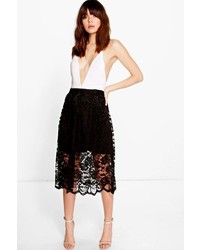Boohoo Kate Full Lace Midi Skirt