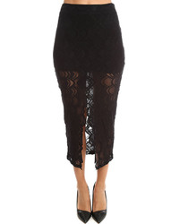 Nightcap Clothing Nightcap Victorian Lace Midi Skirt