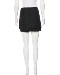 Diane von Furstenberg Elley Mini Wave Lace Mini Skirt
