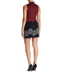 Plenty by Tracy Reese Lace Applique Mini Skirt