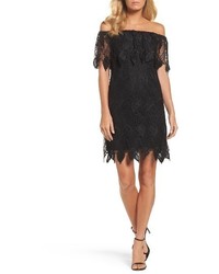 Adrianna Papell Off The Shoulder Lace Dress