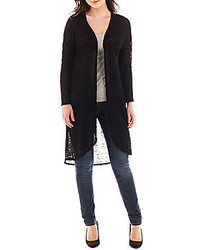 jcpenney By And By By By Long Sleeve Lace Back Cardigan