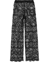 Miguelina Inez Crocheted Cotton Lace Pants
