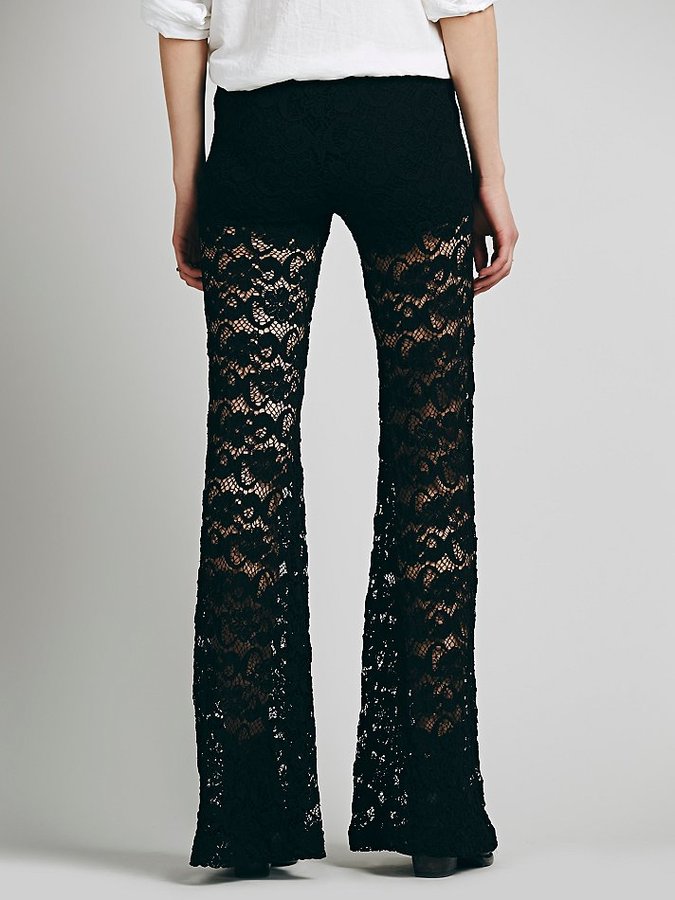 Nightcap Dixie Lace Flares, $218 | Free People | Lookastic