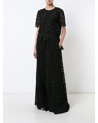 ADAM by Adam Lippes Adam Lippes Corded Lace Wide Leg Drawstring Trousers