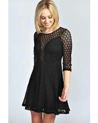 Boohoo Katie Extreme Sweetheart Lace Prom Dress