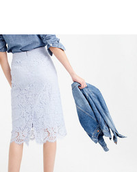 J.Crew Collection Lace Pencil Skirt