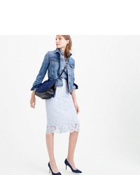 J.Crew Collection Lace Pencil Skirt