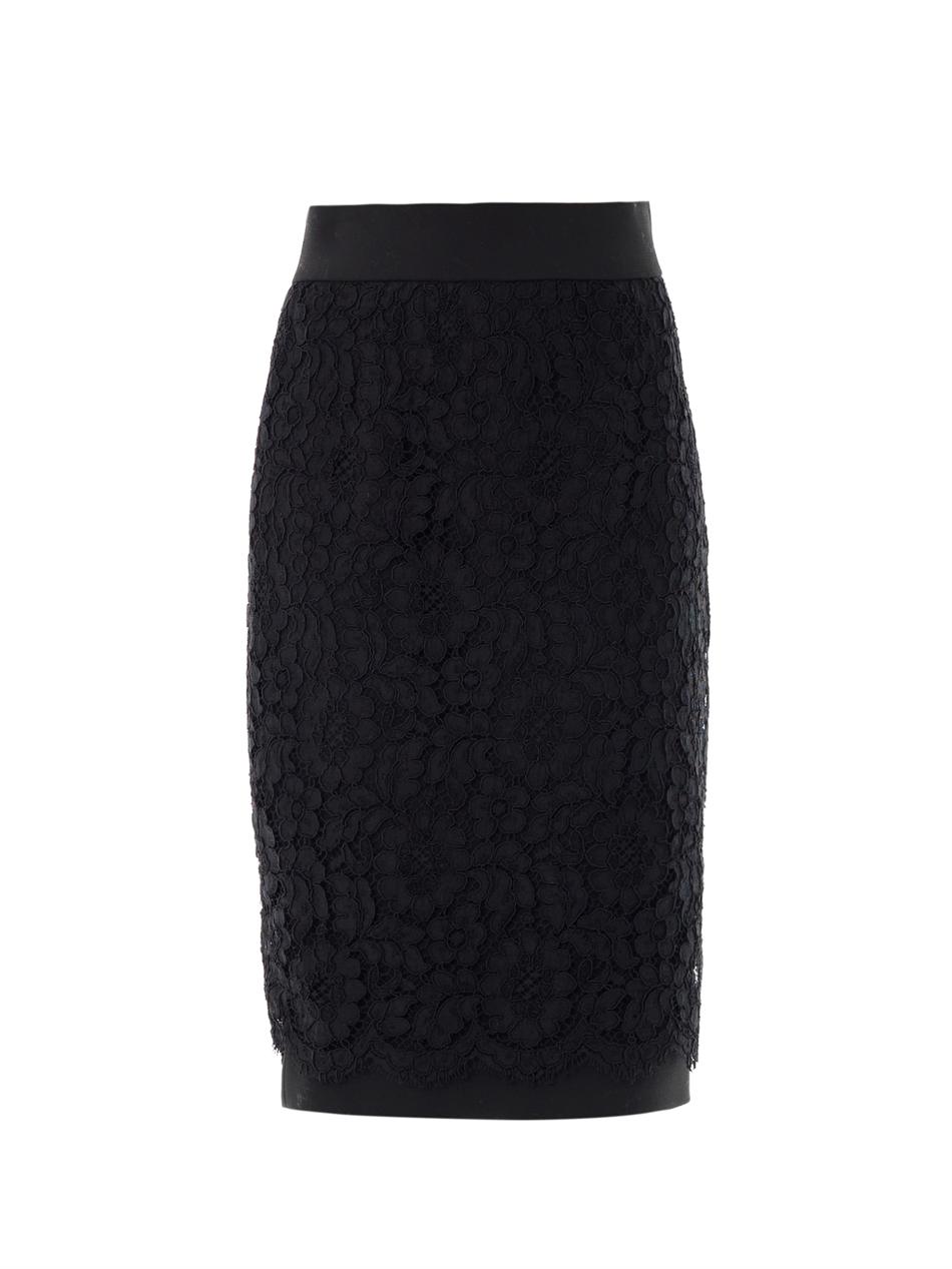 Dolce & Gabbana Bonded Lace Pencil Skirt | Where to buy & how