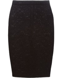 Givenchy Floral Lace Pencil Skirt
