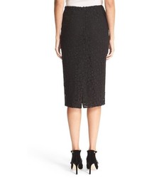 RED Valentino Macrame Lace Pencil Skirt