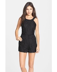 Adelyn R Embroidered Lace Romper