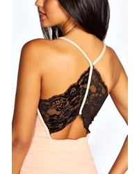 Boohoo Amarie Strappy Lace Back Playsuit