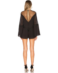 Alice McCall Formation Playsuit In Black