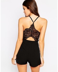 Oh My Love Lace Back Romper