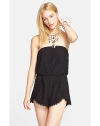 Free People Tahlia Strapless Lace Romper