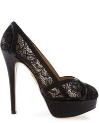 Charlotte Olympia Lace Pumps