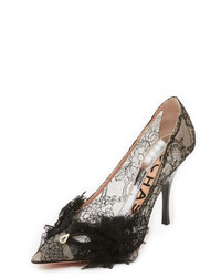 Rochas Lace Pumps With Front Bow