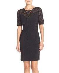 Adrianna Papell Banded Jersey Sheath Dress