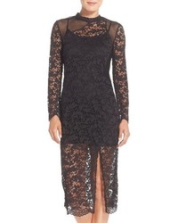 French Connection Illusion Lace Sheath Dress