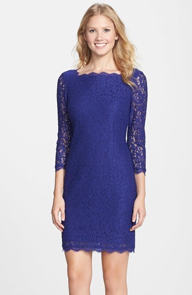 Adrianna Papell Lace Overlay Sheath Dress, $158 | Nordstrom | Lookastic