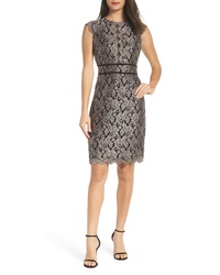 Morgan & Co. Scallop Detail Lace Dress