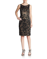 Sue Wong Embroidered Lace Sheath