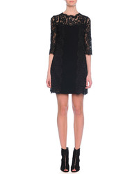 Dolce & Gabbana Half Sleeve Lace Shift Dress